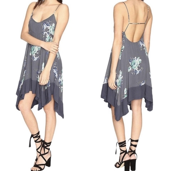 Free People Faded Bloom Mini Slip Dress Women's XS - Picture 4 of 11